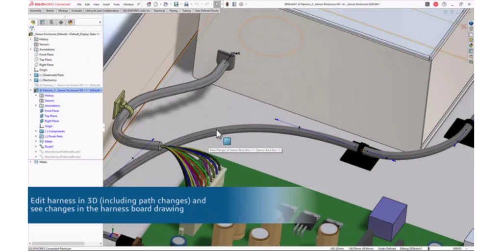 Edit harnesses comprised of either bundles of discrete wires or single segments