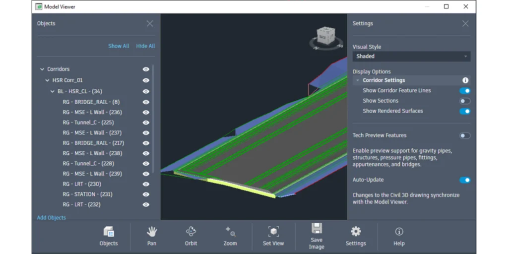 3D Model Viewer (What's New in Civil 3D 2026)
