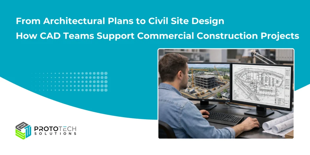 From Architectural Plans to Complete Civil Site Design: How CAD Teams Support Commercial Construction Projects