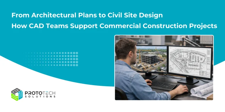 From Architectural Plans to Complete Civil Site Design: How CAD Teams Support Commercial Construction Projects