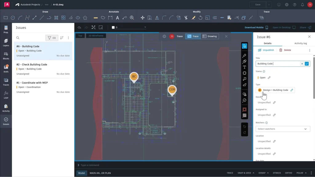 AutoCAD on the web