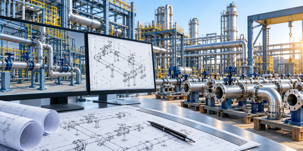 The Role of Piping Design and Drafting Services in Fabrication Readiness
