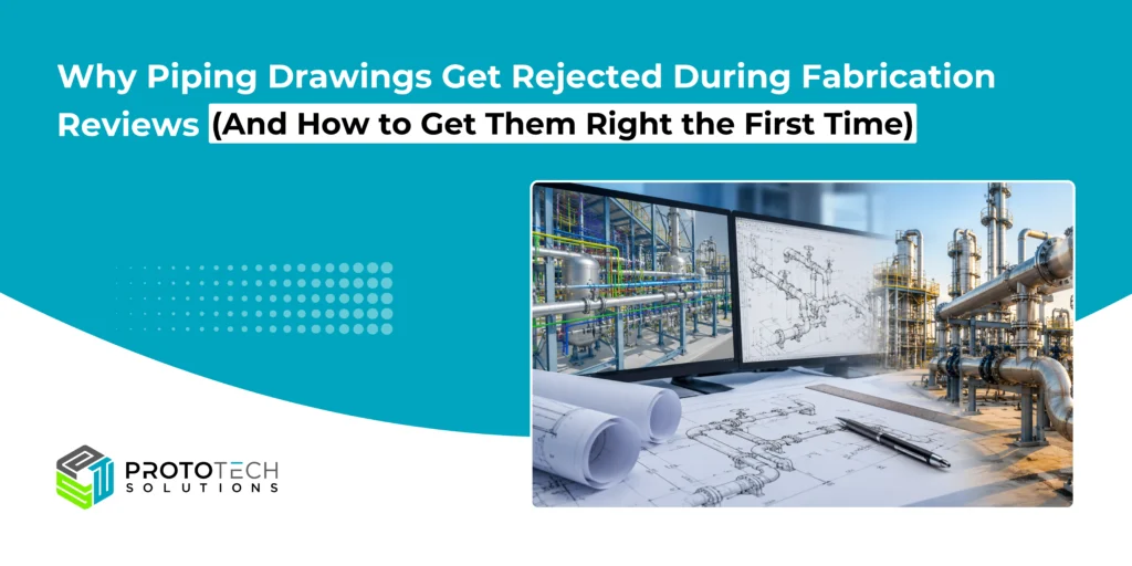 Why Piping Drawings Get Rejected During Fabrication Reviews (And How to Get Them Right the First Time)
